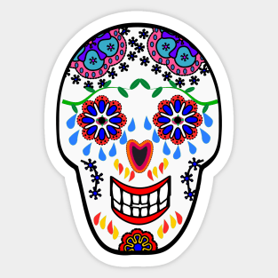 Sugar Skulls in Red (Calavera) Sticker